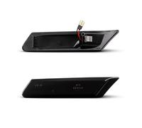 WINVOX LED clignotant Pour 911 Pour 997 Pour Carrera GT2 GT3 Pour Boxster Pour Cayman 987 2 Pièces Marqueur Latéral Dynamique Clignotant Séquentiel Sequentiel Dynamiques LED(Smoked lens)