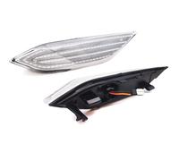 WINVOX LED clignotant Pour Cayenne 958 92A 2010-2014 OEM # 95863107100 2 PIÈCES À Dynamiques Clignotants Clignotants Lampes Indicatrices Sequentiel Dynamiques LED(Argent)