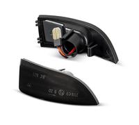 WINVOX LED clignotant Pour Megane MK3 Pour Scenic Pour III Pour Grand Pour Scenic Pour III RS 2010-2015 2 PIÈCES Clignotant De Rétroviseur Sequentiel Dynamiques LED(Smoked lens,Normal flash)