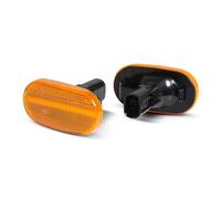 WINVOX LED clignotant Pour Suzuki Pour Jimny JB64W JB74 JB23 Pour Lapin HE21S 1999-2019 Marqueur Clignotant Indicateur Répéteur Sequentiel Dynamiques LED(Orange lens,Normal flashing)