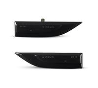 WINVOX LED clignotant Pour VW Pour Transporter T6 Pour Multivan Pour Caddy 2K 2015-2017 2x Feux De Position Latéraux À Clignotants Lampe Témoin Sequentiel Dynamiques LED(Smoked lens,Normal flashing)