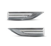 WINVOX LED clignotant Pour VW Pour Transporter T6 Pour Multivan Pour Caddy 2K 2015-2017 2x Feux De Position Latéraux À Clignotants Lampe Témoin Sequentiel Dynamiques LED(Clear lens,Sequential)