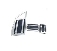 WINVOX Pédales Voiture Couvre-pédales en Acier Inoxydable pour Benz pour Sprinter pour W906 2007-2018 AT/MT LHD Antidérapant sans Perceuse Argent Noir Couvre Pédale