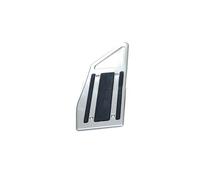 WINVOX Pédales Voiture Couvre-pédales en Acier Inoxydable pour Benz pour Sprinter pour W906 2007-2018 AT/MT LHD Antidérapant sans Perceuse Argent Noir Couvre Pédale