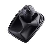 WINVOX pour VW pour Bora pour Jetta pour Golf 4 IV MK4 pour GTI R32 MT 2003-2008 5/6 Speed Gear Shift Knob Lever Lever Shifter Gaitor Boot Levier Vitesses pour Voiture(6 Speed Black)
