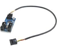 Winwill Câble répartiteur 9 broches mâle 1 vers 2 femelle avec embout USB avec adaptateur connecteur 9P