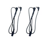 winwill Lot de 2 câbles de 1 à 2 voies pour pédale d'effet de guitare - Câble répartiteur d'alimentation pour prise adaptateur 9 V CC