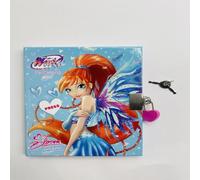 Winx - Journal secret pour fille, cadenas et lumières LED, dimensions 13 × 16 × 1,3 cm