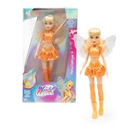 Winx, Poupée articulée avec Ailes Lumineuses, 26 cm, Modèle Stella, pour Les Enfants dès 3 Ans, WNX783, Orange