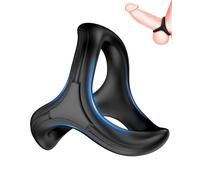 WINXMIN Anneaux de Pénis pour Homme Couples - Triangle Silicone Sexuels Jouets,Améliore Performances Sexuelles (Plus Dur/Plus Fort),Sextoyse Couple Sextoy Homme
