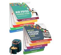 WINXMIN Guide de cuisson pour autocuiseur et friteuse à air avec tableaux de températures et de temps,Aide-mémoire pratiques pour la cuisine,Essentiels de la cuisine française