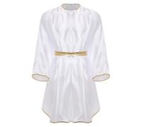 winying Adultes Hommes Cupid Toga for Men Priest Robe Fête Thématiques Halloween Rave Carnivals Spectacle De Scène Blanc XL