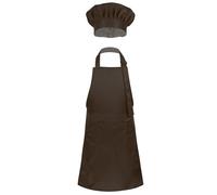winying Ensemble Tablier Et Toque De Chef Pour Enfants Costumes De Cosplay Halloween Vêtements Cuisine Pour Enfants Cuisine Pâtisserie Peinture Café 4-8 ans