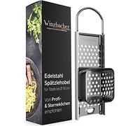 Winzbacher Râpe à spätzle en acier inoxydable avec traîneau à pâte [casserole Ø de 16 à 30 cm] Passe au lave-vaisselle | Inoxydable | Râpe à spätzle, passoire à spätzle | Pour spätzle et boutons