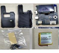 Wio Tracker L1 Carte avec batterie 3000 mAh et boîtier - Kit de module Wio SX1262 nRF52840 pour AR duino Meshtastic LoRa, Blue Tooth 5.0, GPS GNSS, OLED 1,3", batterie de type C, charge solaire (N37