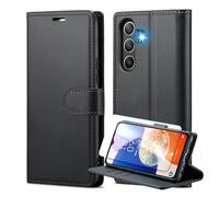 Wioklwe Coque de protection pour Samsung Galaxy A36 5G - En cuir synthétique de qualité supérieure - Avec blocage RFID - Avec 1 pièce de protection blindé - En verre blindé - Compatible avec Samsung
