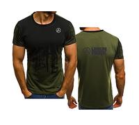 WIOSEN T-shirt de sport pour adultes pour Linkin Park Casual T-shirt confortable à manches courtes Summer Running Loose Soft Tops Tees Vêtements Undershirt, Green-L