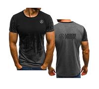 WIOSEN T-shirt de sport pour adultes pour Linkin Park Casual T-shirt confortable à manches courtes Summer Running Loose Soft Tops Tees Vêtements Undershirt, Grey-L