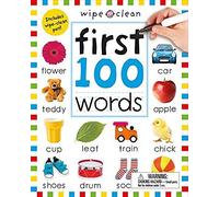 Wipe Clean: First 100 Words (Enclosed Spiral Binding)