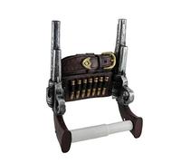 Wipe of the Wild West Double Six Shooter Western Cowboy Toilet Paper Roll Holder