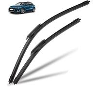 Wiper Blades pour Audi A3 8Y 2020-2023, Kit de balais d'essuie-Glace Avant et arrière Ensemble de balais et Bras Pare-Brise Nettoyeur de fenêtre Brosses de Pluie