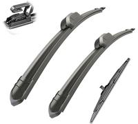Wiper Blades pour Ford Fusion Hatchback 2002-2012 Kit de balais d'essuie-Glace Avant et arrière Ensemble de balais et Bras Pare-Brise Nettoyeur de fenêtre Brosses de Pluie