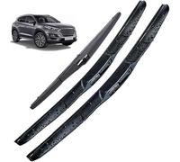 Wiper Blades pour Hyundai Tucson TL 2016-2020 Kit de balais d'essuie-Glace Avant et arrière Ensemble de balais et Bras Pare-Brise Nettoyeur de fenêtre Brosses de Pluie