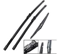 Wiper Blades pour Peugeot 308 T9 Schrägheck 2014-2020,24-18-9in, Kit de balais d'essuie-Glace Avant et arrière Ensemble de balais et Bras Pare-Brise Nettoyeur de fenêtre Brosses de Pluie
