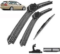 Wiper Blades pour Volvo V40 1995-2004 21+20+16in, Kit de balais d'essuie-Glace Avant et arrière Ensemble de balais et Bras Pare-Brise Nettoyeur de fenêtre Brosses de Pluie