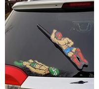 WiperTags Housse de protection et autocollant du catcheur Luchador pour essuie-glace arrière