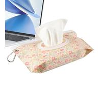 Wipes Case, Cute Travel Tissue Case, Portable Refillable Wet Wipe with Secure Seal, Reusable Airtight Storage Container for Diaper Bag, Car, Stroller, Bathroom, Baby Boy Girl