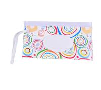 Wipes Container Travel, Waterproof Reusable Wipes Pouch with Wrist Strap, Bohemian Style Refillable Bag for Travel, Outdoor, and Stroller Use, Material: Eva, 10.24x6.3x0.79in