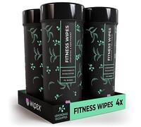 Wipex Lingettes Natural pour équipement de Gymnastique et de Fitness - Citronnelle, Eucalyptus et vinaigre - Idéales pour Les Tapis de Yoga, Pilates, Fitness à la Maison, 4pk, 300