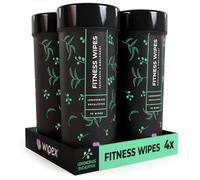 Wipex Lingettes Natural pour équipement de Gymnastique et de Fitness - Citronnelle, Eucalyptus et vinaigre - Idéales pour Les Tapis de Yoga, Pilates, Fitness à la Maison, 4pk, 300