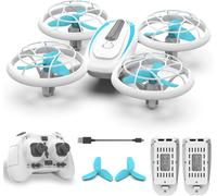 Wipkviey T18 Mini Drone Enfant - Jouet Enfant Drone, 3d Flip, Avec Lumières Bleues Et Vertes, 4 Modes D'éclairage, Mode Sans Tête, Rotation Automatique, Pour Débutants, Cadeau D'anniversaire-Marque Gé