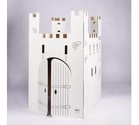 Wiplii - Chateau Géant en Carton - Jeu d'intérieur : 71,8 x 71,8 x 116 cm - Jeu Dès 3 Ans - Idéal Cadeau d'anniversaire, Noël ou Décoration pour fêtes dès 3 Ans
