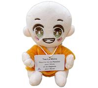 Wiplush Cadeau Original & Inspirant | Idée Cadeau | Anniversaire Homme Femme Enfant Fille Garçon | Couple Ado Ami Collègue | Tao Le Moine | Peluche Kawaii Motivation & Sagesse | Humour & Bienveillance
