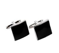 WIPPWER Black Enamel Cuffinks Man Square Cuflink Solid Color Cuff Links Button Classic Business French Shirt Cuff Link