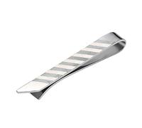 WIPPWER Bow Tie Clip On, Tie Clips for Men Silver Mirror Thin Slim Skinny Necktie Tie Bar Clasp Stainless Steel Mens Tie Clips Valintine Day Gifts for Men Tie Accessories