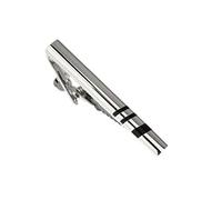 WIPPWER Boy Tie Clip, Mens Clip on Tie Black Long Strip Mens Ties Clip Men Suit Accessories Men Gifts for Valentines Day Tie Accessories