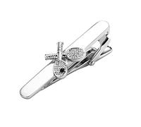 WIPPWER Boy Tie Clip, Silver Tennis Racket Stainless Steel Mens Tie Clips Unisex Tie Clip Women Friendship Gift for Women Tie Accessories