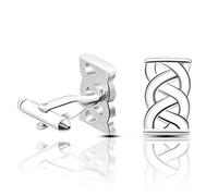 WIPPWER Business Cufflinks Men's Cufflinks Personality Cross Cufflinks Shirt Accessories for Business Wedding Gift