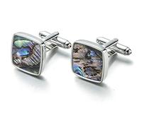 WIPPWER Classic Cufflinks Party Wedding Suit Shirt Buttons Natural Mother Abalone Cuff Links Individual