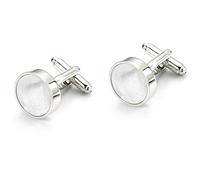 WIPPWER Classic Silver Color Sea Shell Men's Cuff Link Gift Party Wedding Suit Shirt Cufflinks