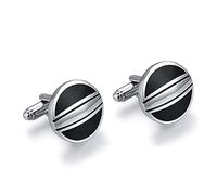 WIPPWER Gentleman Men's Round Cufflinks French Shirt Cuff Buttons Cuff Nails Low-Key Elegant