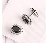 WIPPWER Mens Cufflinks Elegant Style Cuff Mensura Guyary Lainstone Cristor Cufflinks French Shirt Cufflinks Men's Business Banquet Party Wedding Cufflinks Clothing Accessories