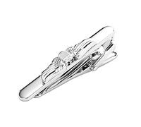 WIPPWER Mens Tie Clip On, Tie Bar Silver Wing Stainless Steel Men Tie Bar Clip Unisex Clip on Ties for Women for Women Tie Accessories