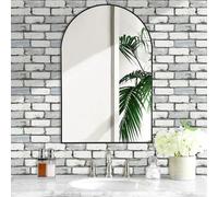 WIQUYBML Carrelage adhésif élégant Style rétro Blanc et Gris, résistant à l'huile, pour Salle de Bain et Cuisine. Transferts adhésifs en Vinyle imperméables et Amovibles, 27 x 27 cm (40 piè