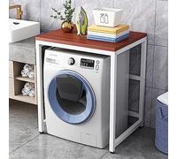 WIQUYBML Étagère de Rangement réglable pour Lave-Linge à Tambour avec Pieds antidérapants, Gain de Place, idéale pour Les Petites Cuisines et salles de Bains. Organisateur autoportant.