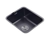 WIQUYBML Évier de Cuisine en Acier Inoxydable avec Tuyau d'évacuation, Installation sur Plan et sur Socle pour caravanes et Petits espaces